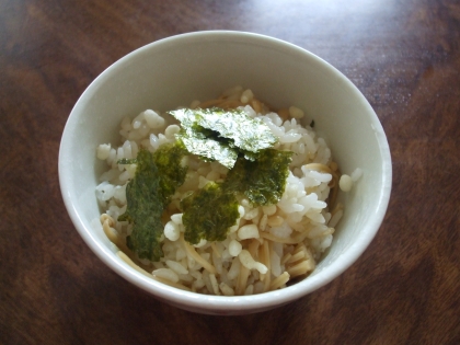 簡単ランチ！なめたけ＆天かす丼♪