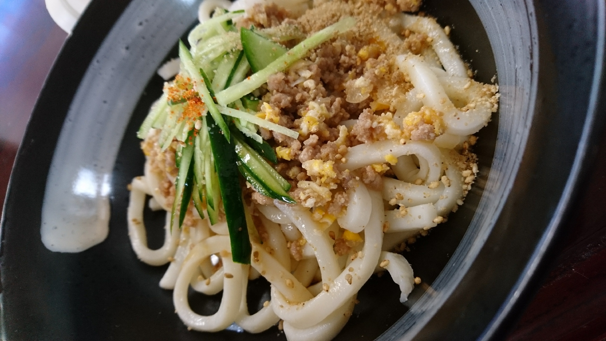 さっぱり！肉味噌ぶっかけうどん！