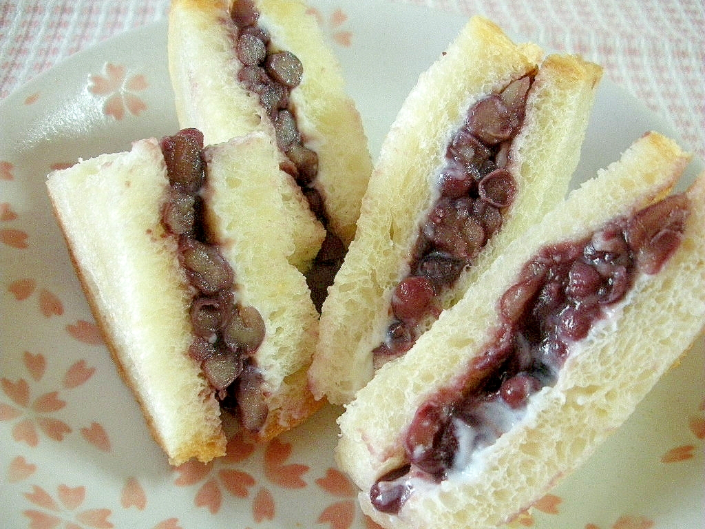 ☆小豆あんと水切りヨーグルトのサンドイッチ☆