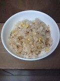 コーンと玉葱の甘さが美味しいチャーハンですネ♪
美味しかったです☆
ごちそうさまでした＾＾