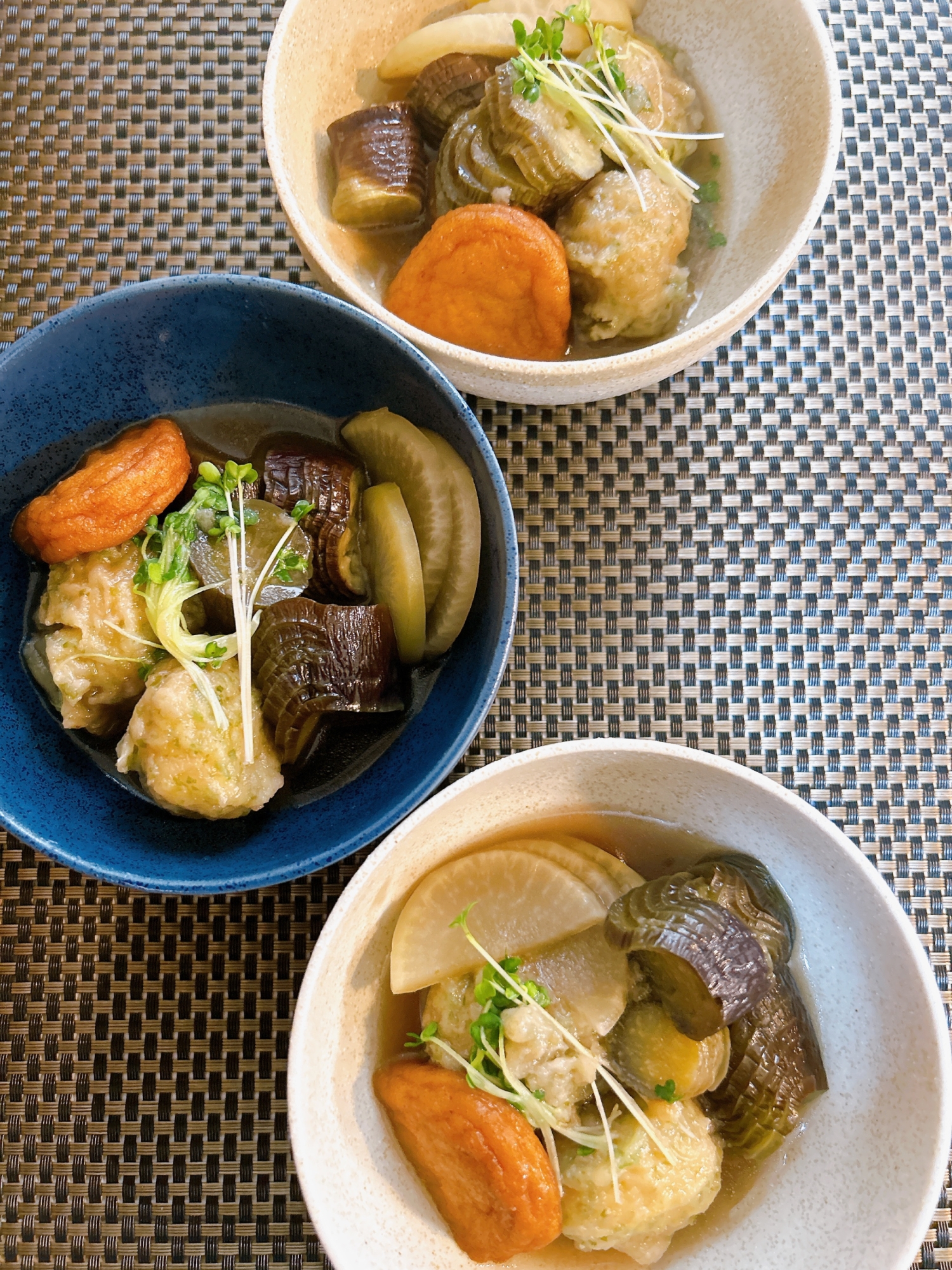 なすと練り物で煮物