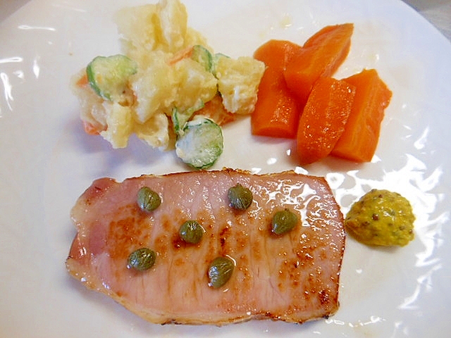 厚きりロースハムステーキ ゲッパー 柚子こしょう レシピ 作り方 By アルプスの乙女 楽天レシピ 厚きりロースハムステーキ ゲッパー 柚子こしょう レシピ 作り方 By アルプスの乙女 楽天レシピ