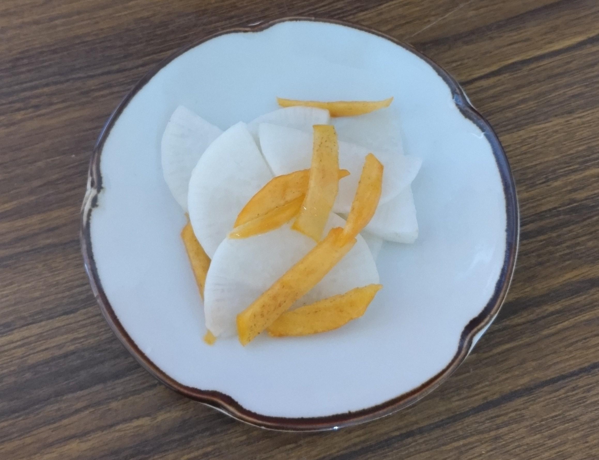 大根と柿のなます