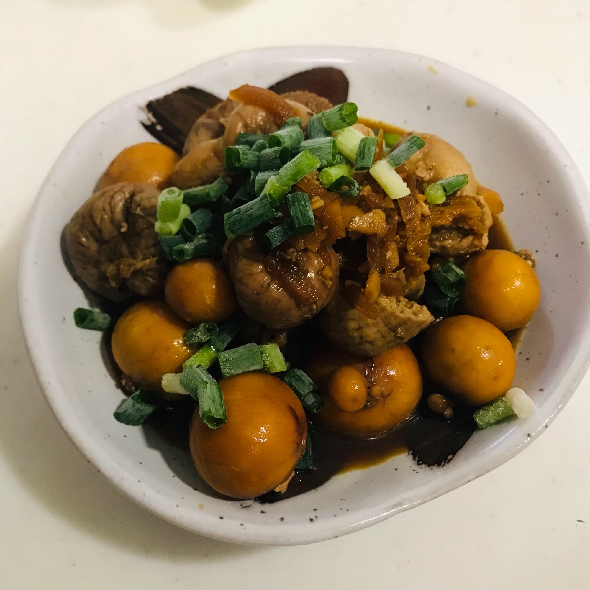 山梨の郷土料理♬鶏もつ煮