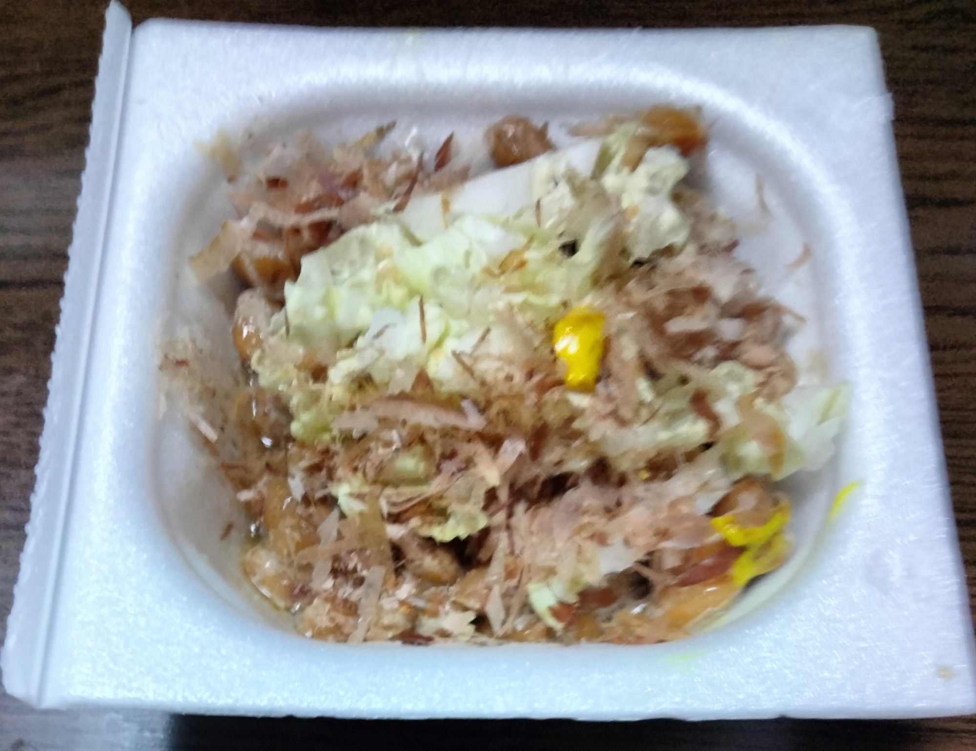 納豆アレンジ 白菜千切り&かつお節