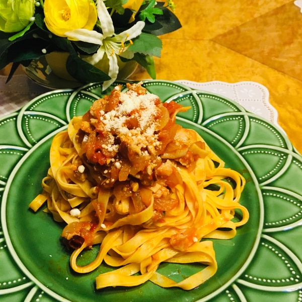 フェットチーネでトマトパスタ レシピ 作り方 By Micchyo 楽天レシピ フェットチーネでトマトパスタ レシピ 作り方 By Micchyo 楽天レシピ