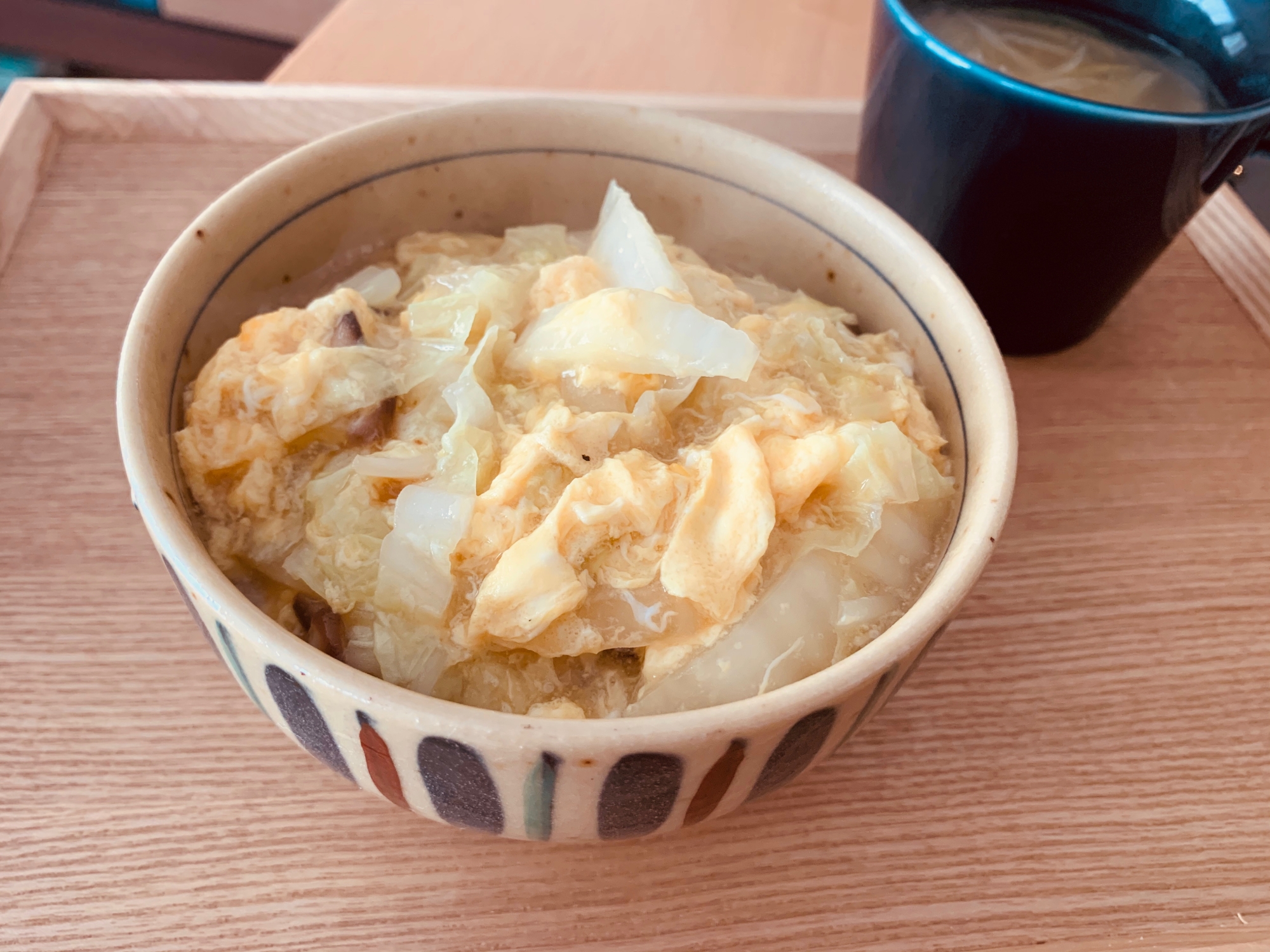 白菜としいたけのトロトロ丼