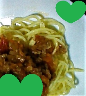 月のおとさん、いつもありがとうございます！
ミートソーススパゲティ、美味しかったです♪
レシピありがとうございます！！
今日も良き１日をお過ごしください☆☆☆