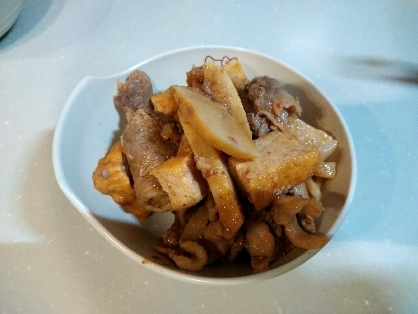節約に！〜厚揚げと豚肉のたけのこ炒め〜