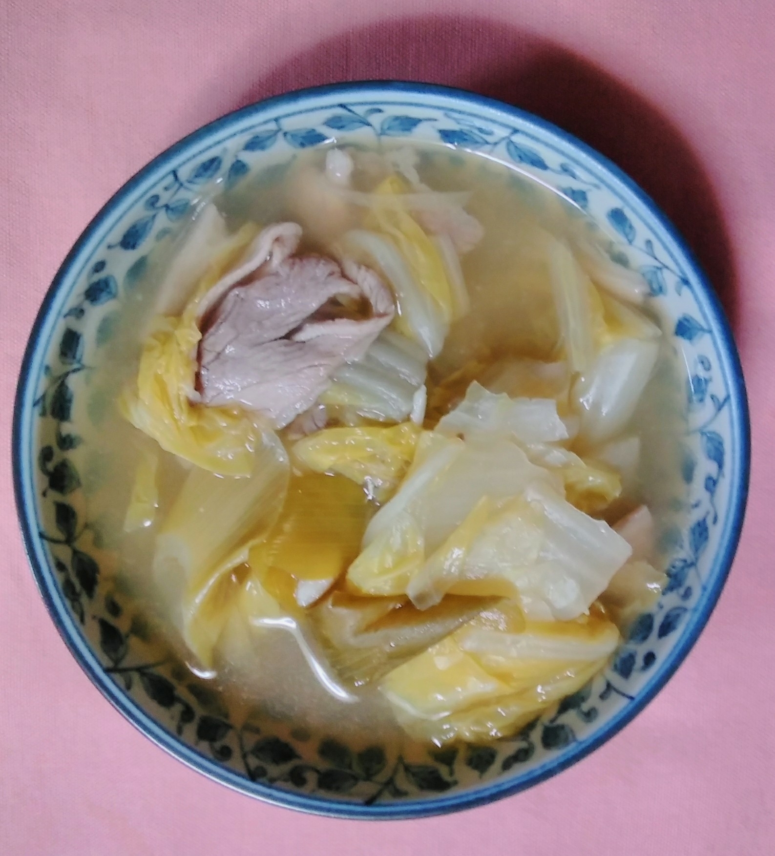 白菜と豚肉と白葱のスープ鍋