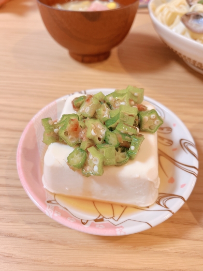 豆腐に乗せて食べました！
おいしかったです！