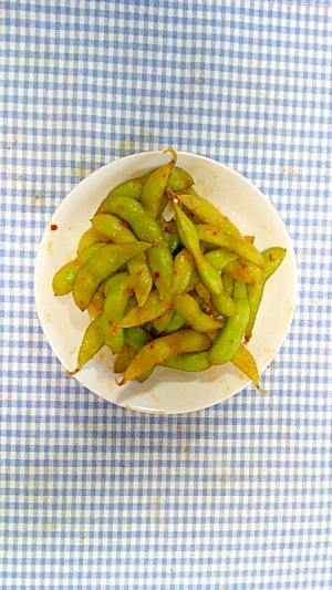 ビールに最高！！☆枝豆の豆板醤あえ