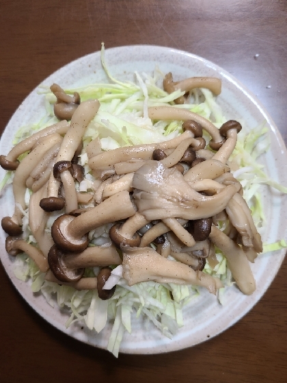 冷蔵庫に、しめじと舞茸があったので作りました(^_^)
バターと醤油の組み合わせ、とっても美味しく完食しました(*^^*)
お気に入りの一品です(^-^)v