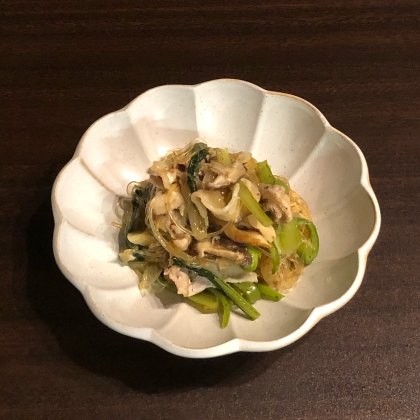 余り野菜で作ったチャプチェ