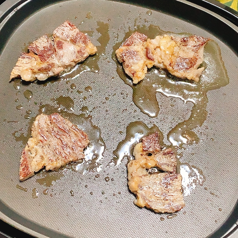 外国産牛肉を♪柔らかステーキ