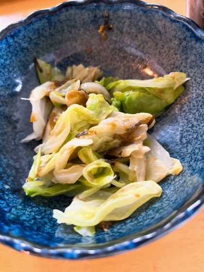 レンジでチン！キャベツと海苔の佃煮マヨ和え♡