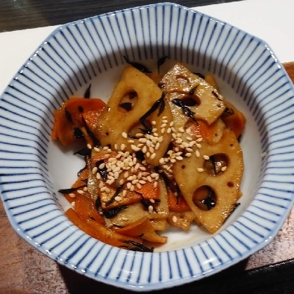 にんじんとれんこんのきんぴら
