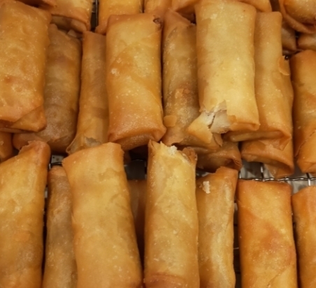 れんこんとチーズの揚げ春巻き①