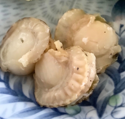 ホタテの胡麻油炒め