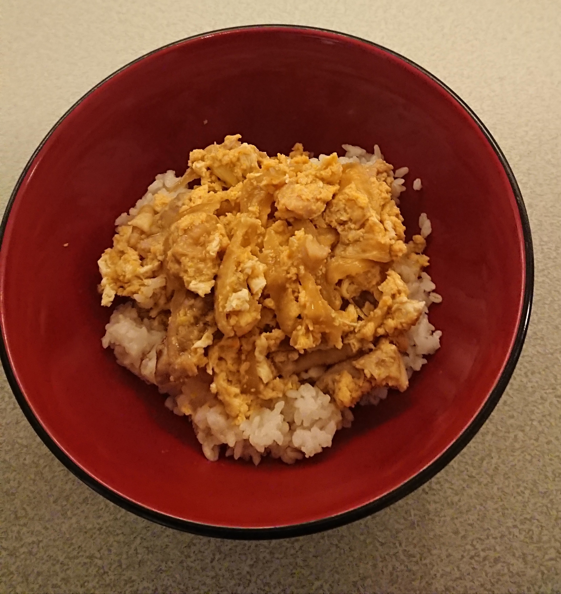 10分で親子丼(ご飯は炊いておく。)