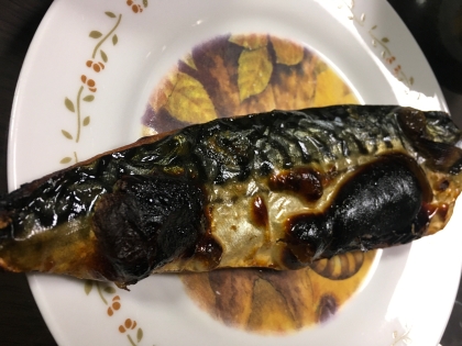 塩サバの胡麻油焼き