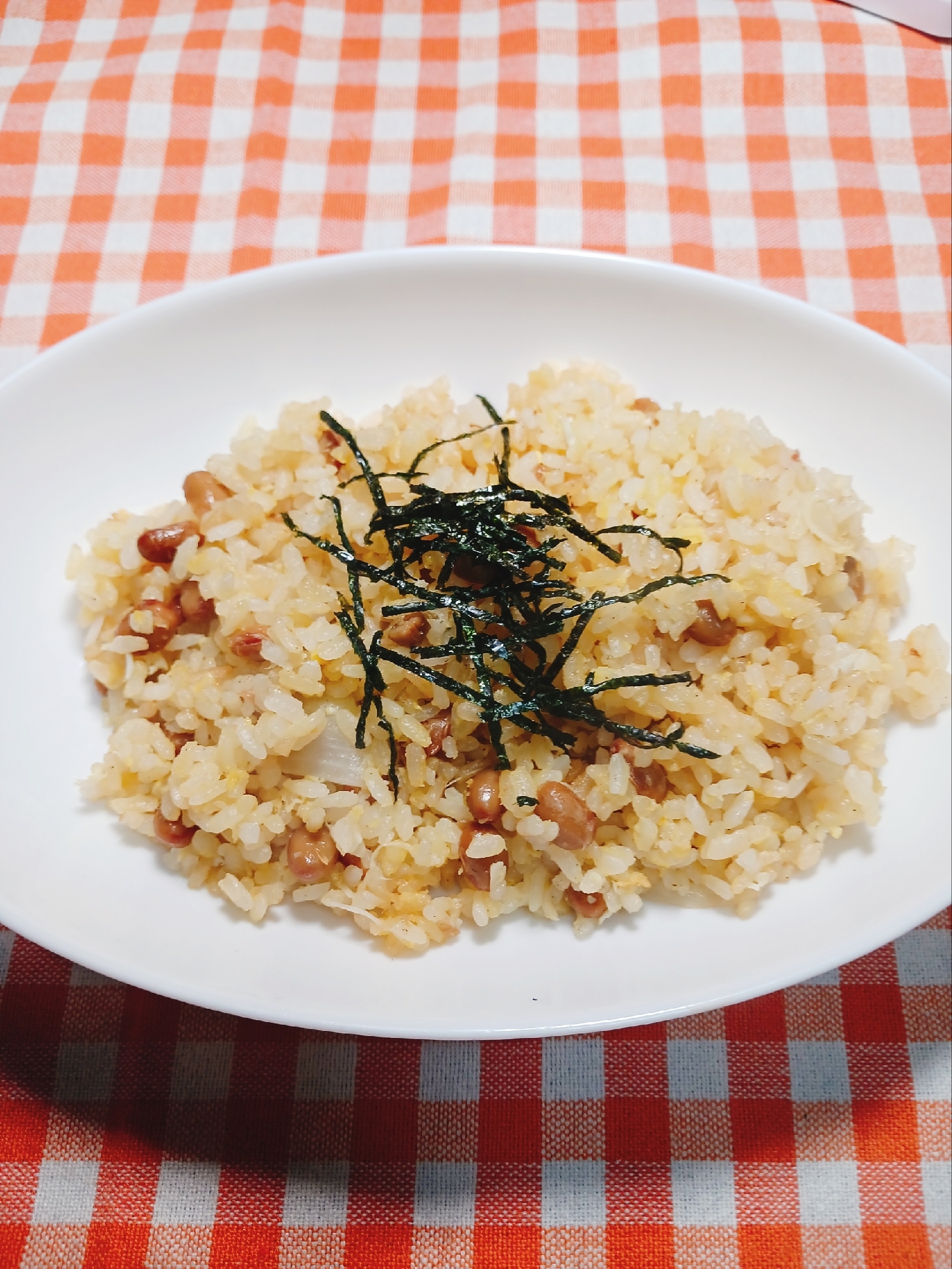 くせになる〜♡納豆チャーハン(๑´ڡ`๑)