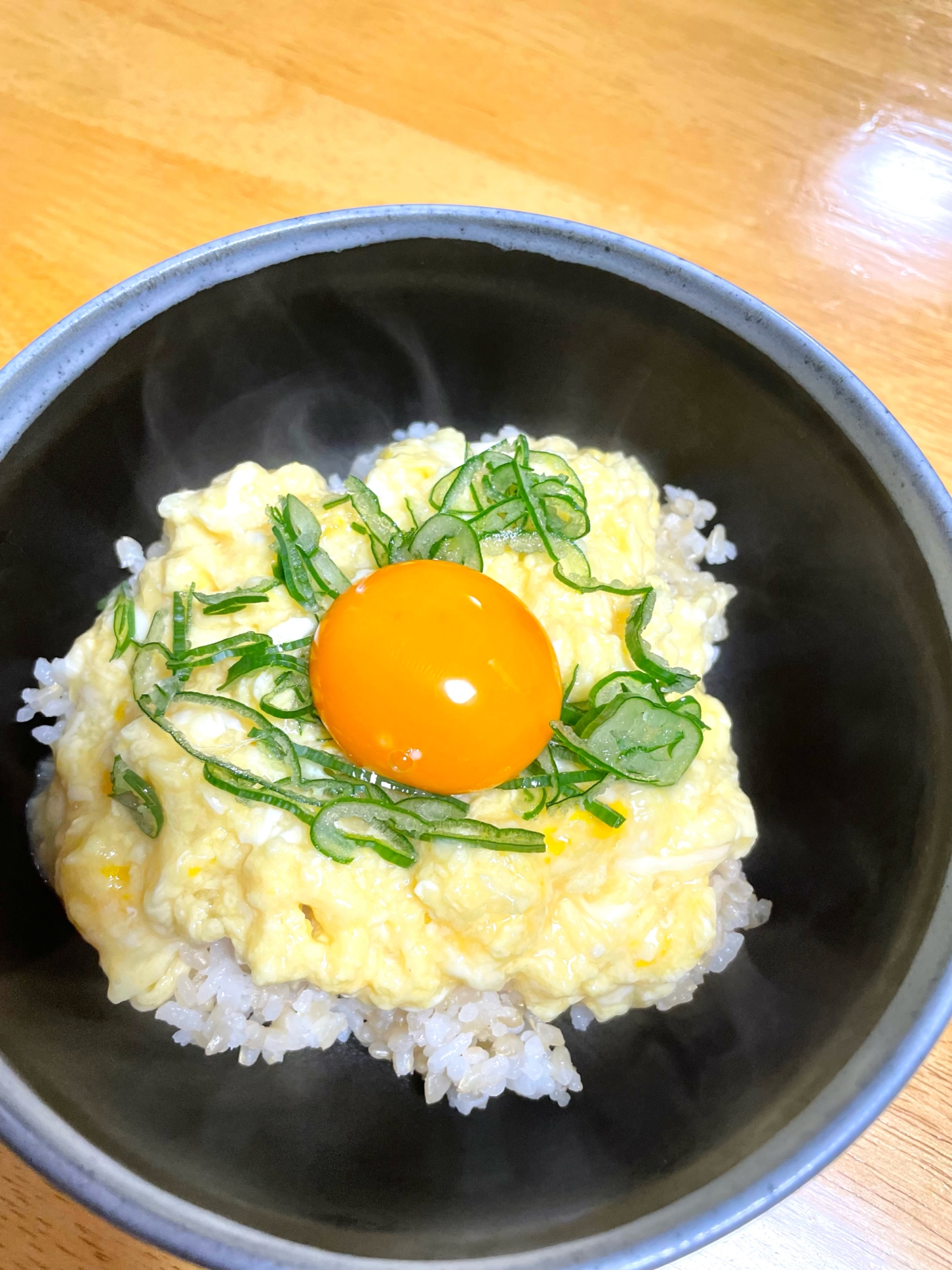 塩麹でふわトロたまご丼