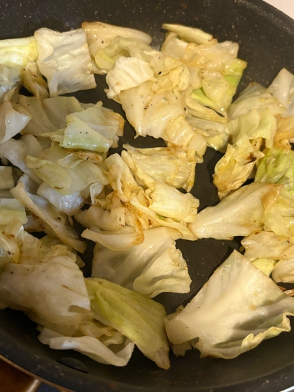 キャベツ炒め！