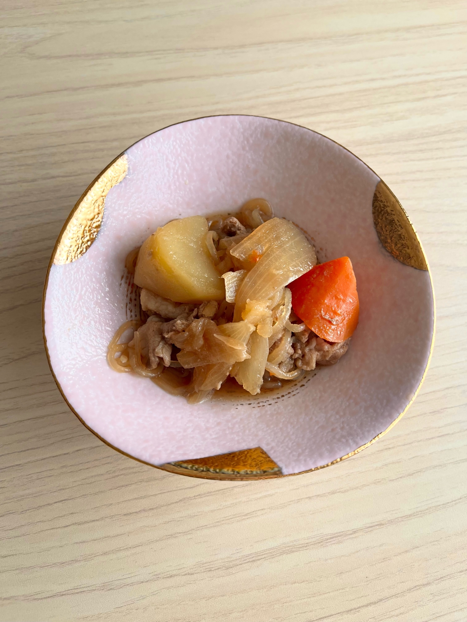 ちょっと節約！豚こまで肉じゃが