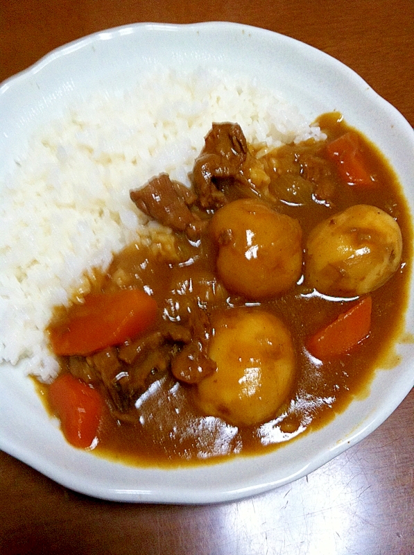 ecookで作る☆野菜ごろごろ牛すじカレー