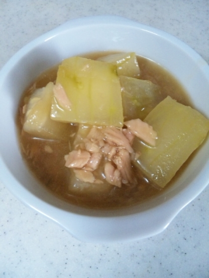 冬瓜とツナ缶のあんかけ