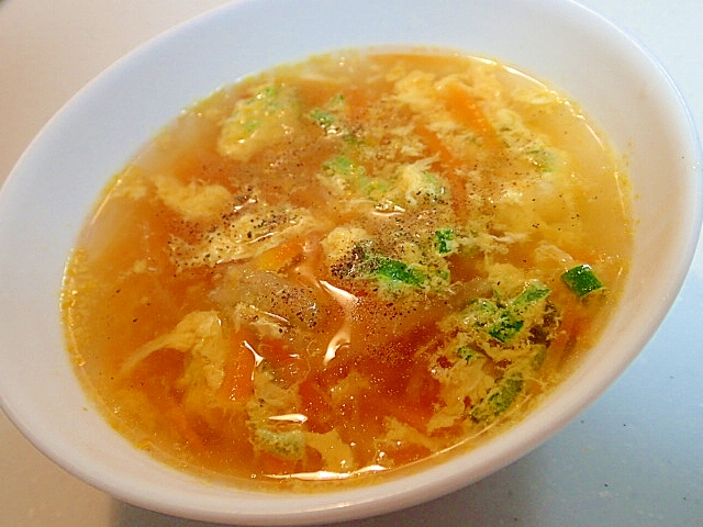 ブイヨンで 大根と人参の葱卵スープ レシピ 作り方 By ぷ みぃまま 楽天レシピ