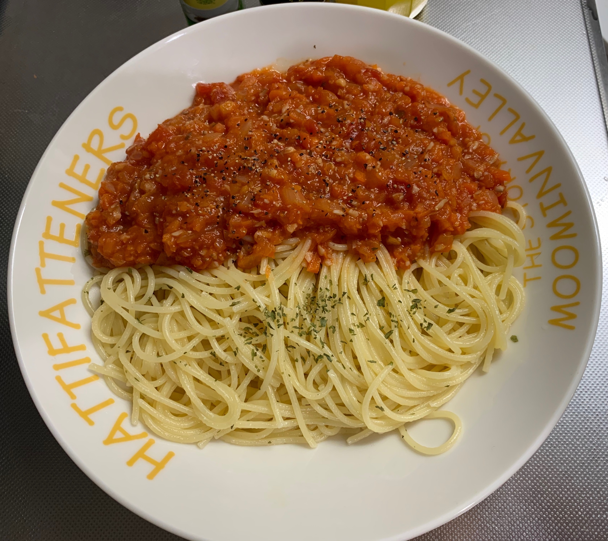 カロリー控え目☆フルーティなトマトソースパスタ