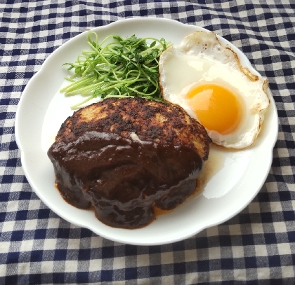 豚挽き肉で☆しっとりハンバーグ