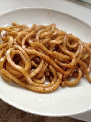 具なしでも全然おいしい、焼うどん。