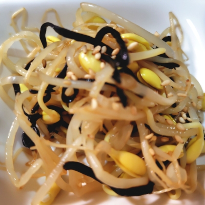 麹生活しましょ☘️豆もやしと塩昆布の塩麹和えꕤ୭*