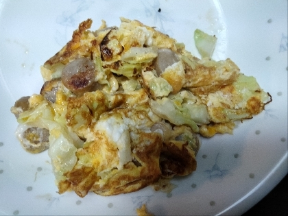 ソーセージキャベツ♪スクランブルエッグ