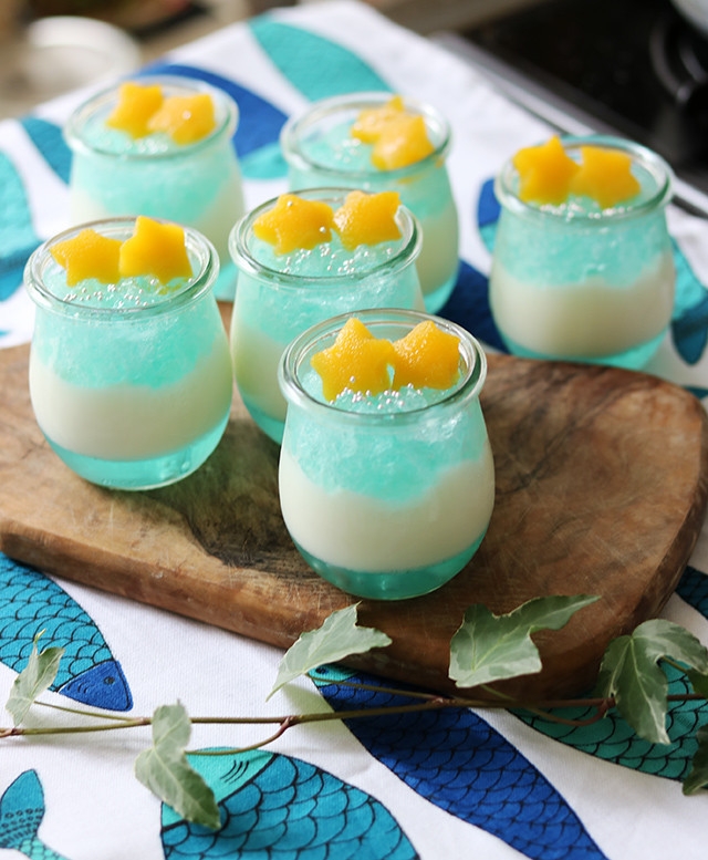 きらきら夏スイーツ 七夕ゼリー