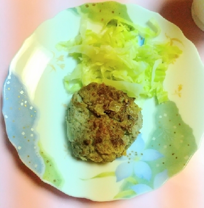 蓮根もやし昆布ハンバーグ蒸し煮