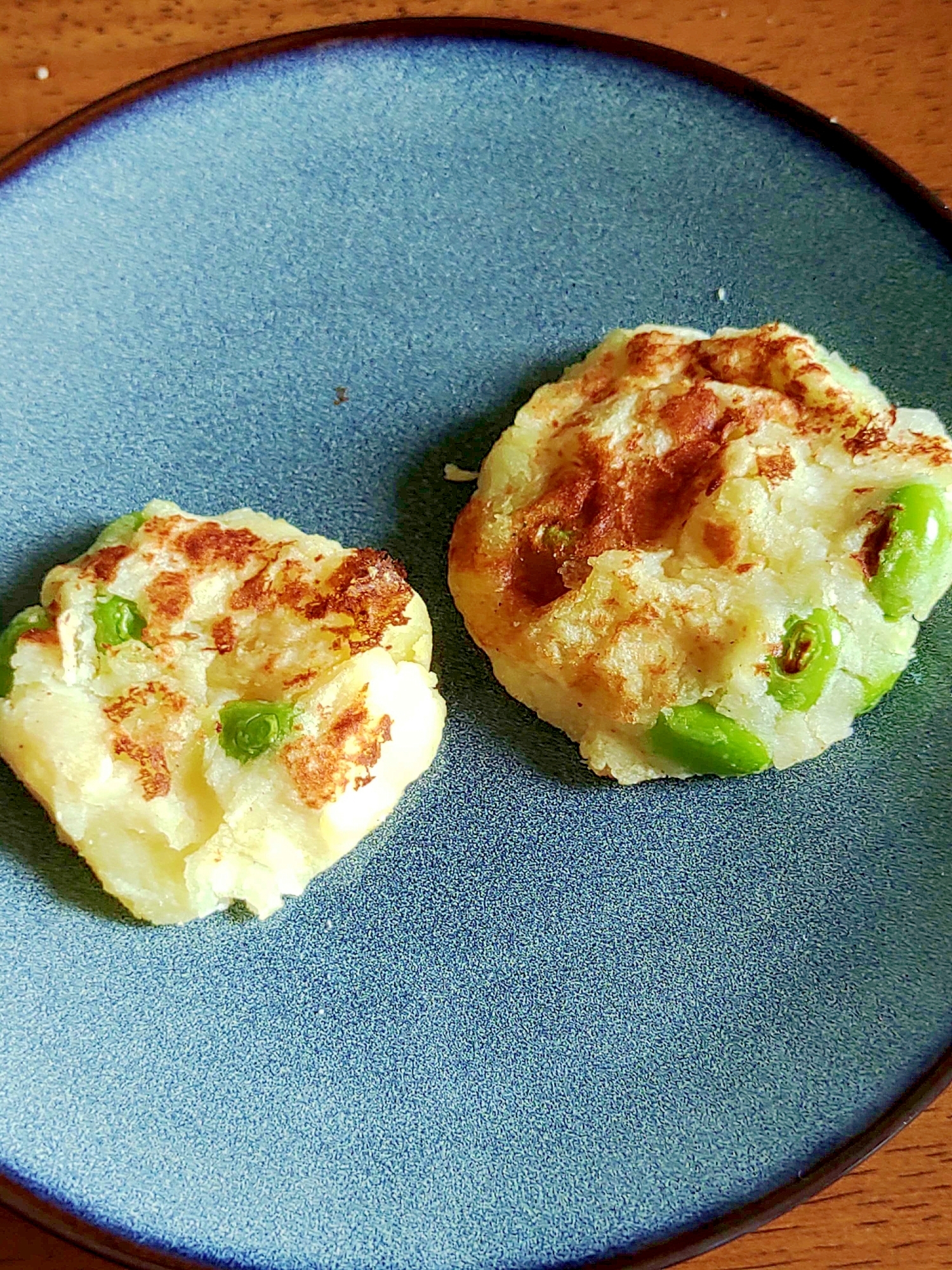枝豆入りポテト焼き