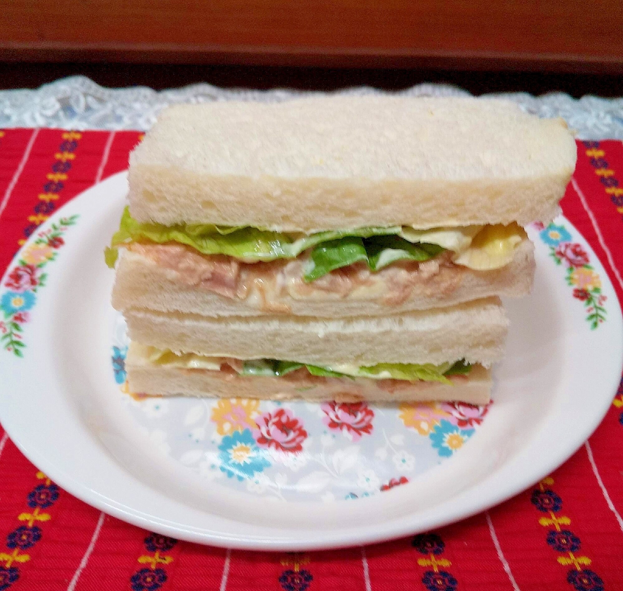太鼓腹の野菜サンドイッチのレシピ