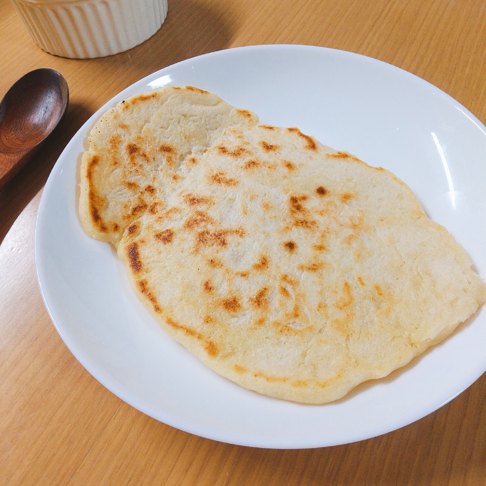 フライパンで焼く♪発酵なしのお豆腐ナン