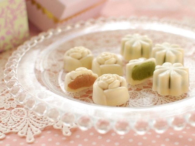 ローズとクローバーのホワイトチョコ【No.215】 レシピ・作り方 by