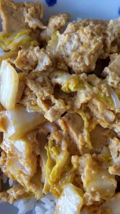 ヘルシーな白菜丼