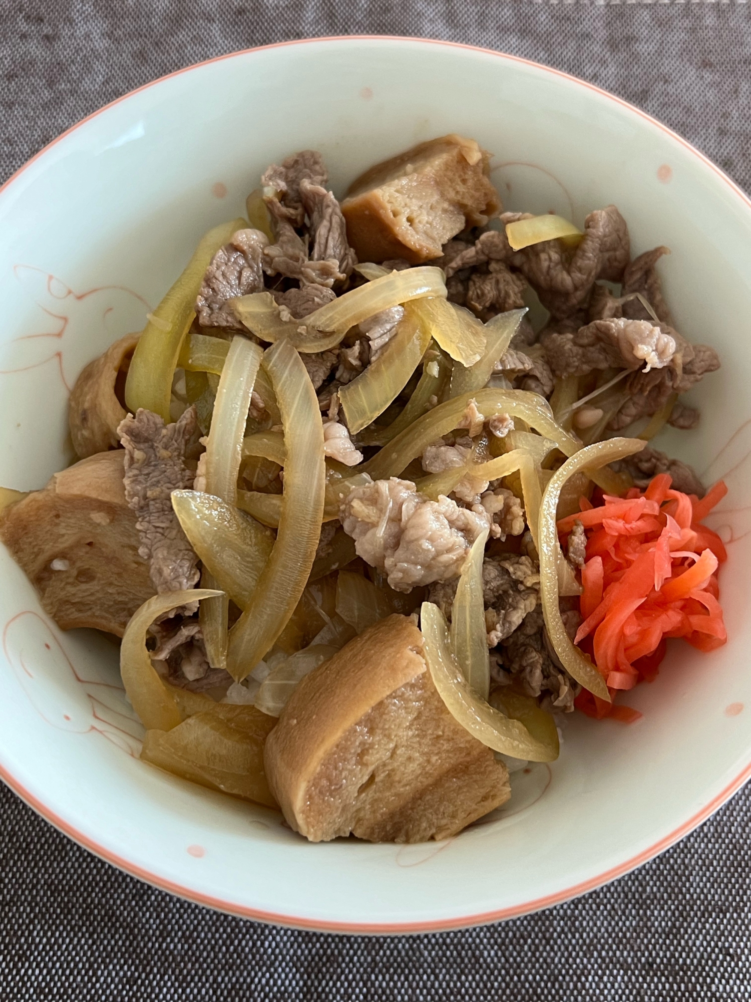 車麩入り♪定番の牛丼