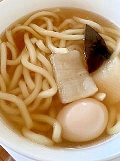 残りおでんで　☆　煮込みうどん