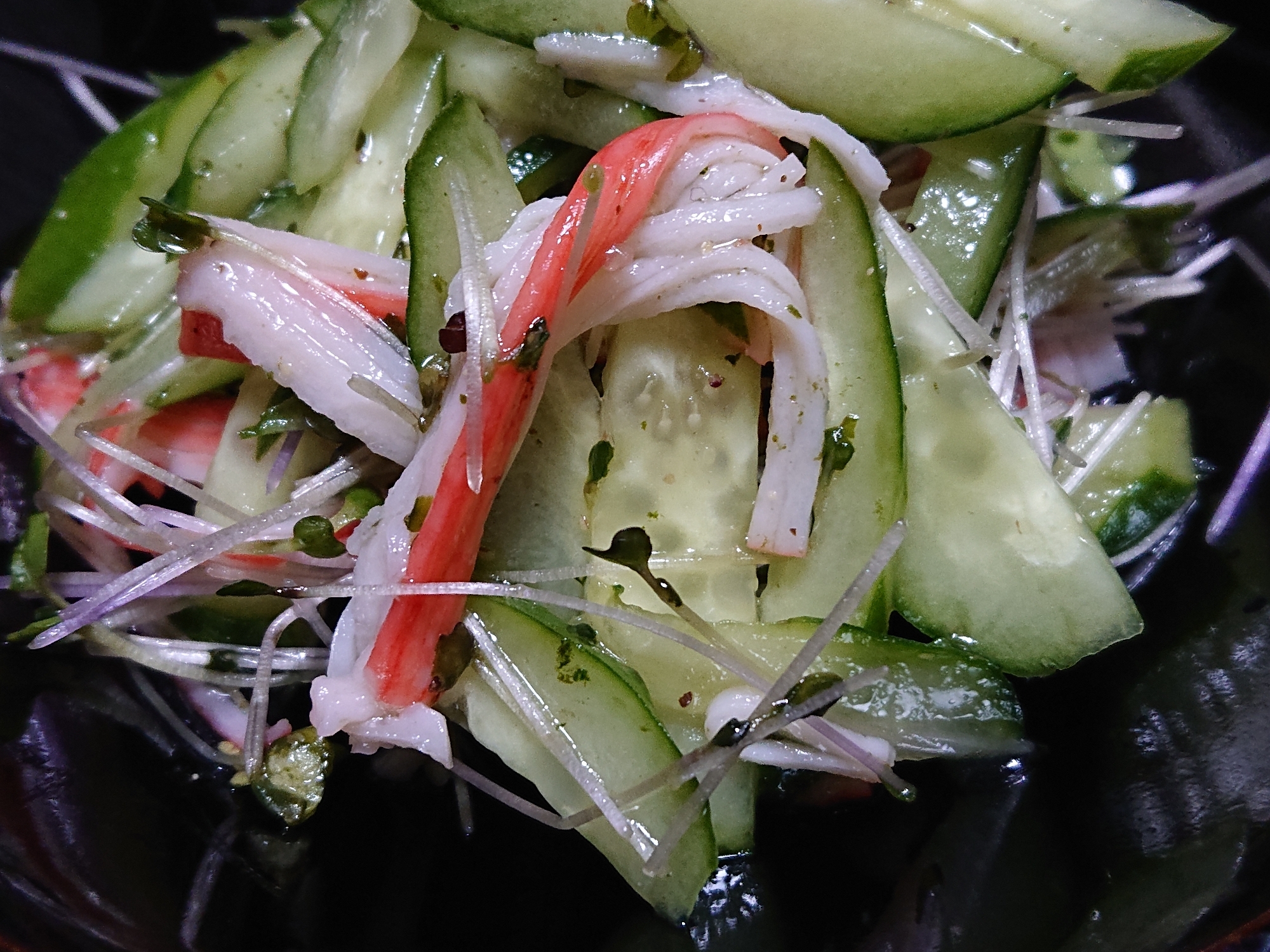 白ワインに合う きゅうりとカニカマのサラダ レシピ 作り方 By ひかりん 楽天レシピ