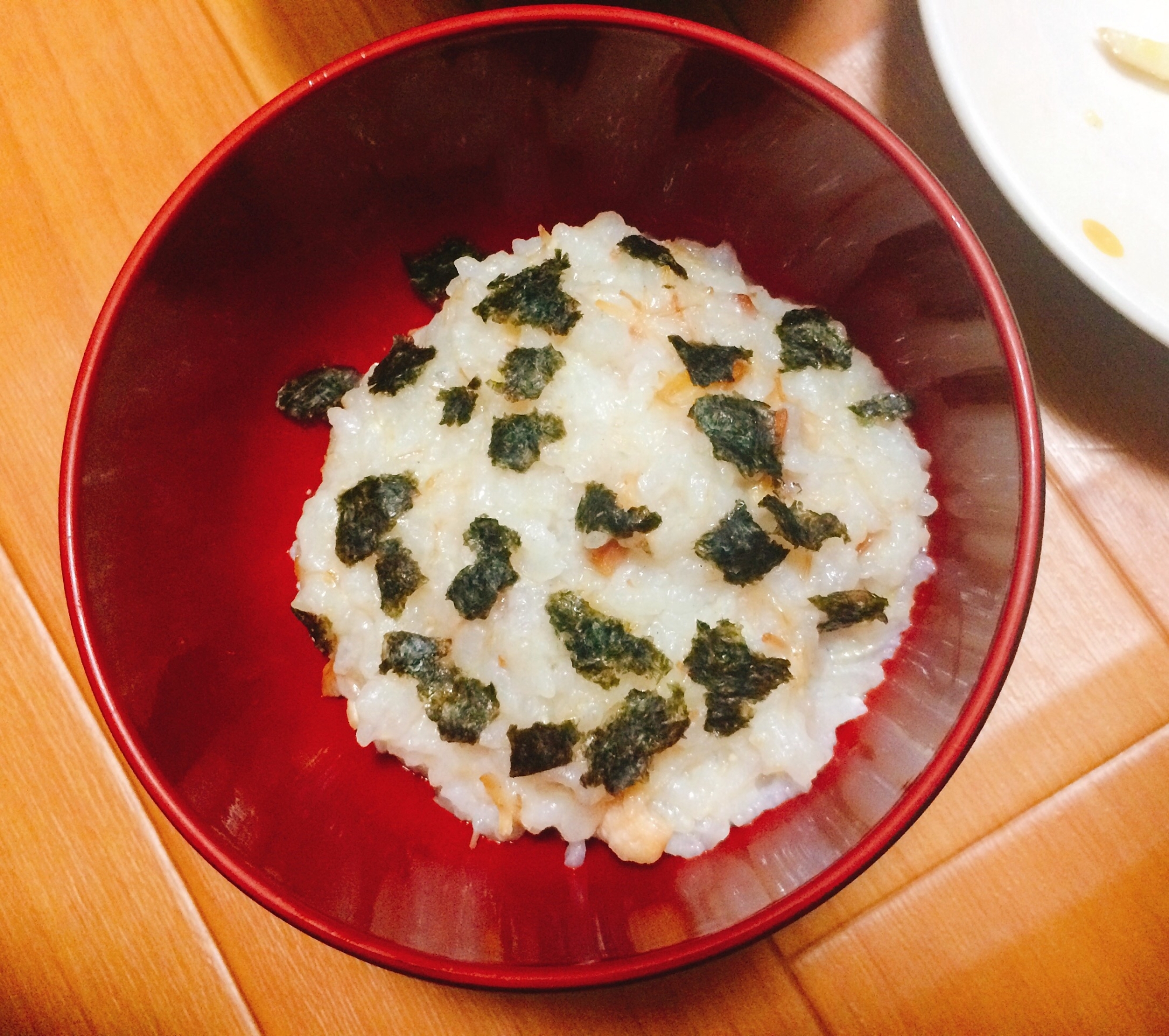 焼き鳥缶で激うまおかゆ