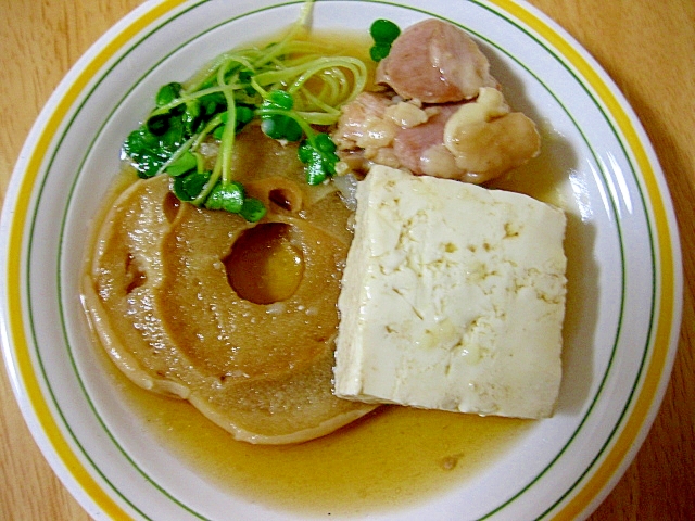 鶏肉と車麩の煮物