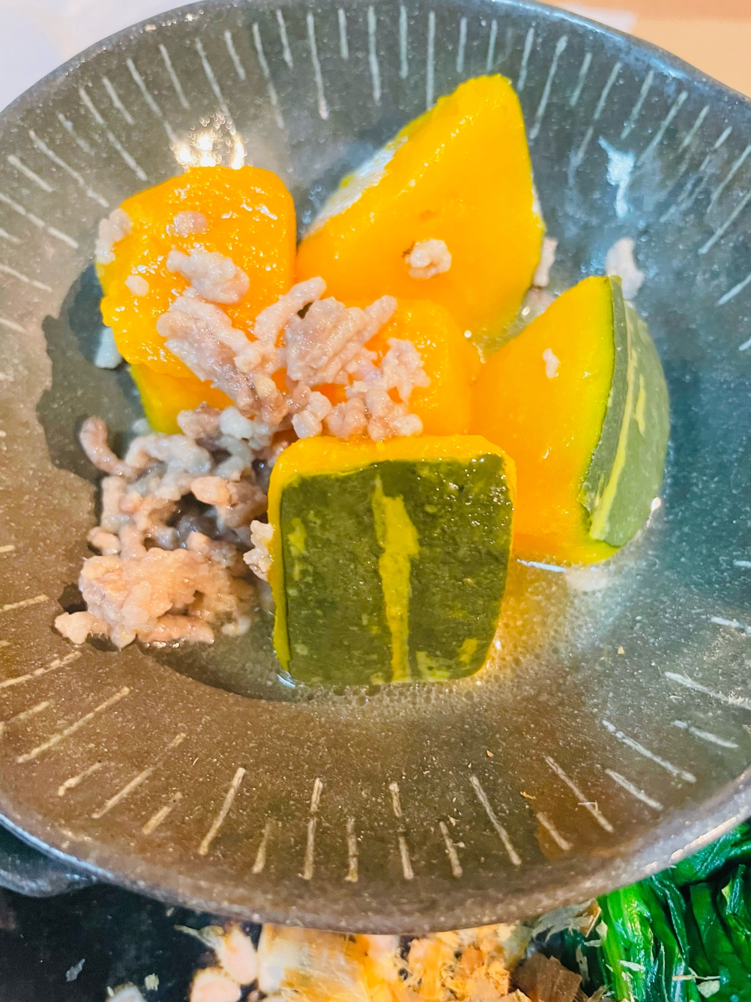 かぼちゃのそぼろあんかけ